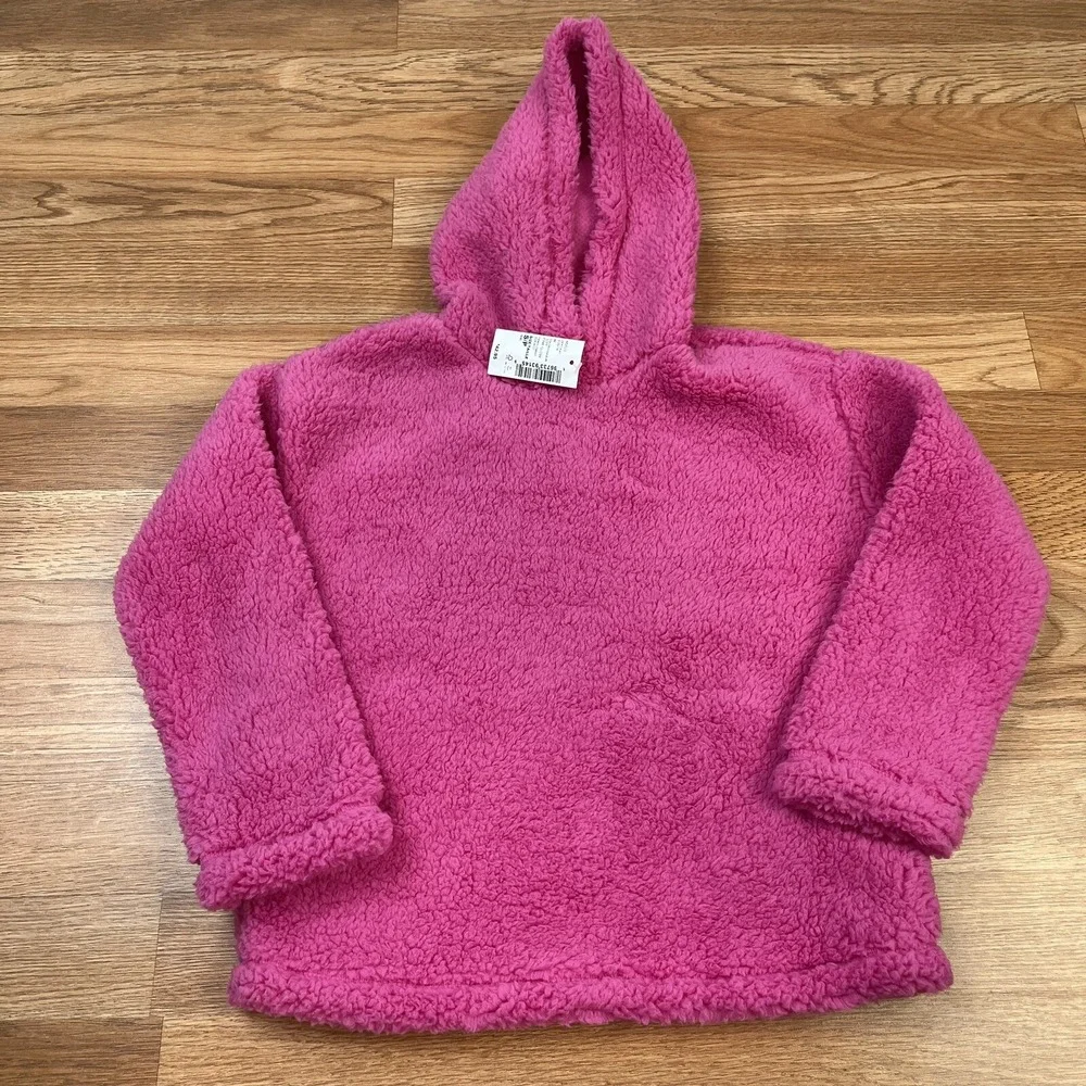The Children's Place Sherpa Hoodie Pink Little Girls Size S 5-6 NEW‎
